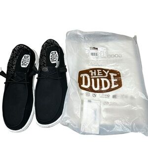 HEYDUDE Wendy Stretch Slip-On Shoes Black Odyssey Men’s Size 11